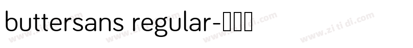 buttersans regular字体转换
